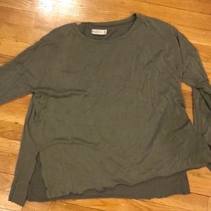 Abercrombie Green Long Sleeve